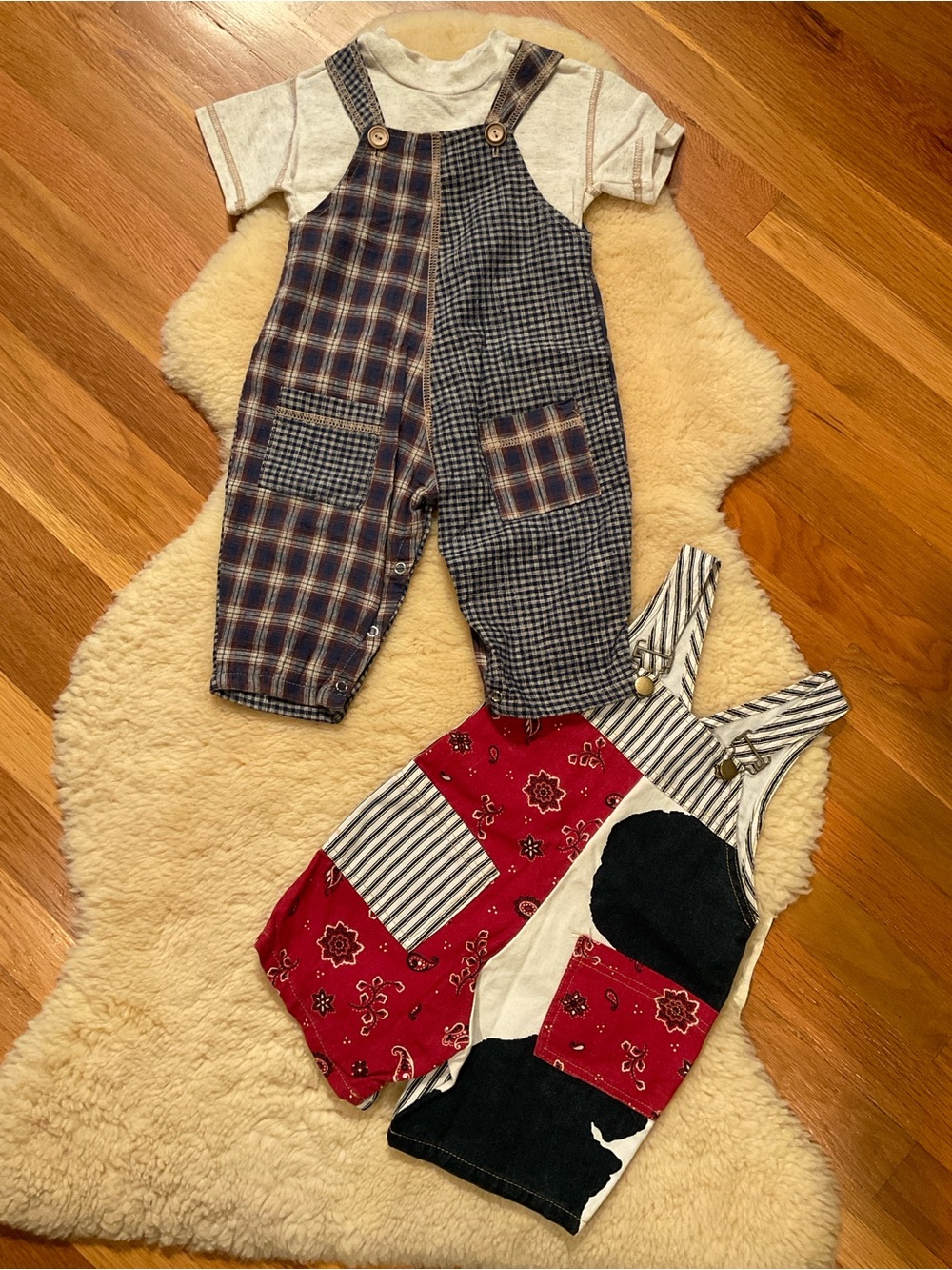Set of 2 vintage boys overalls